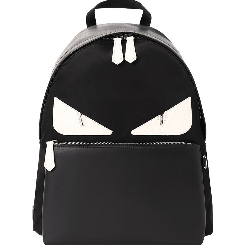 Fendi 鳄鱼纹怪兽眼睛 双肩包 7VZ042