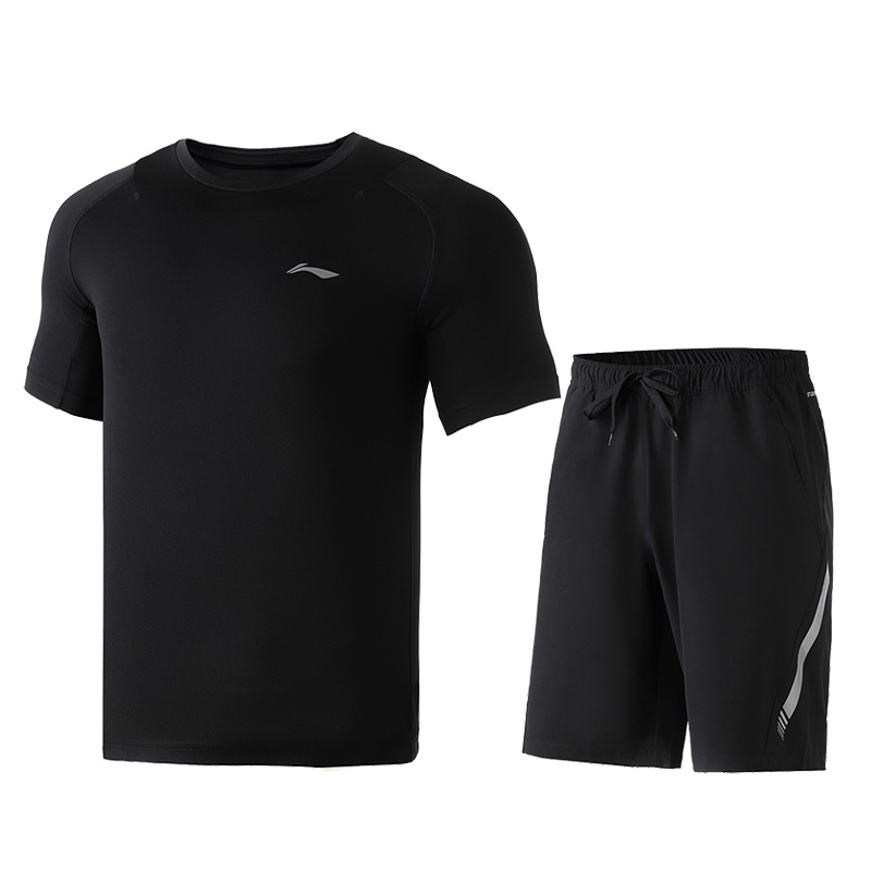 李宁 2019新品 男款运动套装AWBP001透气短袖