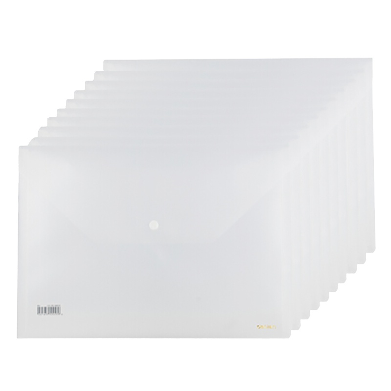 得力 5501文件袋(10只)(透明)