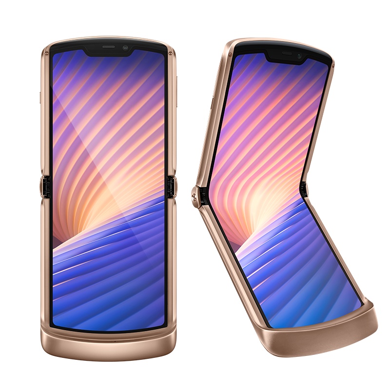 摩托罗拉 razr 5G 刀锋折叠屏手机 双模5G全网通 超薄无缝无折痕+大双屏 4800万超强自拍 8GB+256GB 风雅黑