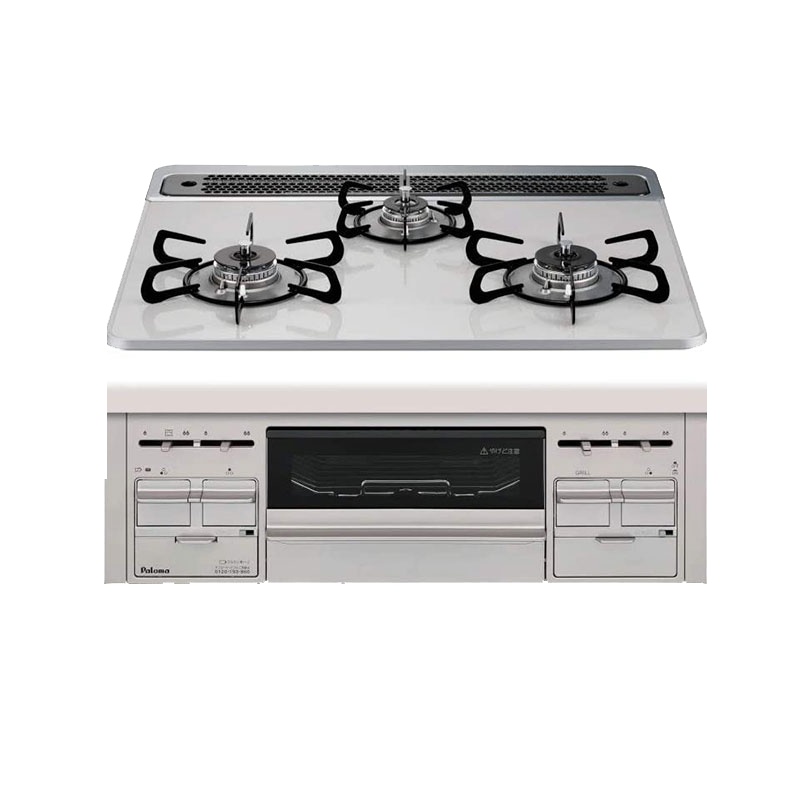 原装进口PALOMA/百乐满嵌入式燃气灶repla系列PD-509WS-60CV 13A天然气60cm