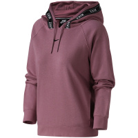 NIKE耐克女装卫衣春季时尚针织跑步舒适休闲运动服AR3059 L AR3059-515灰紫红+黑