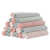 加厚抹布厨房懒人麻布家务清洁毛洗碗巾擦桌子家用洗碗布 20条装混色