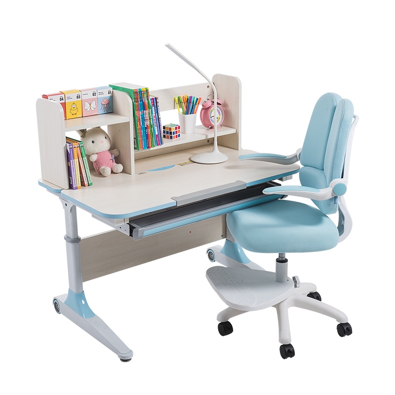 掌上明珠儿童学习桌家用书桌写字桌椅套装小学生课桌椅简约男孩女孩可升降XXZ-2101