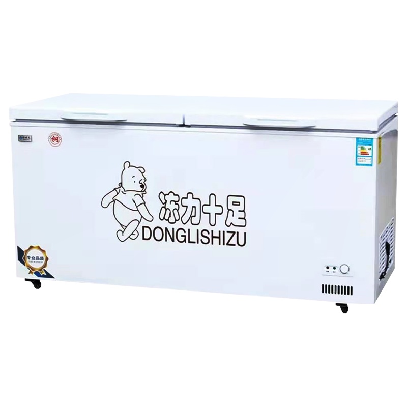 埃利斯(AILISI)BC/BD-458升顶开门冰柜 冷藏冷冻转换 节能单温冰箱展示柜 家用商用卧式冷柜