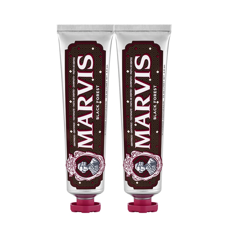 MARVIS玛尔仕浪漫黑巧牙膏75ml+75ml+75ml