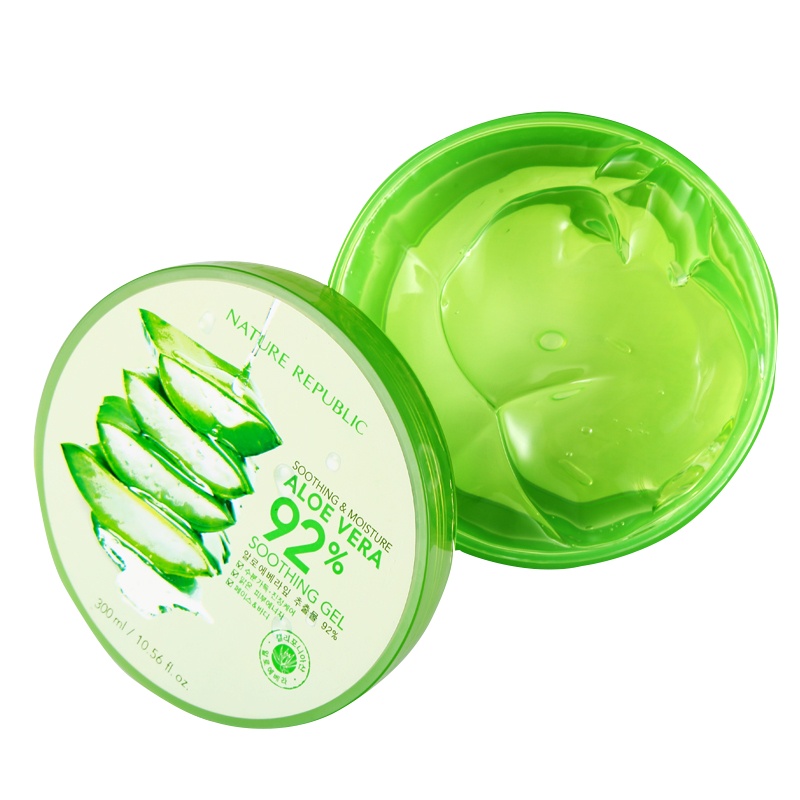韩国Nature Republic自然乐园修护补水芦荟胶清爽修护 控油平衡 保湿补水 凝露嗜300ml面霜面膜