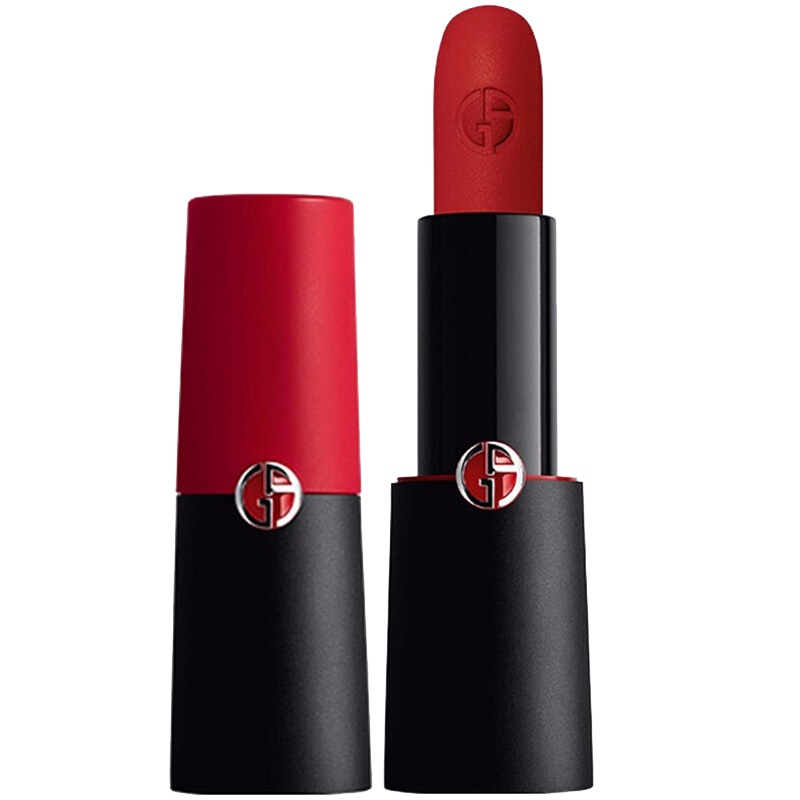 Armani阿玛尼口红 挚爱 黑管哑光雾面显色唇膏4g 圣诞节礼物[李佳琦推荐] 403#开运红