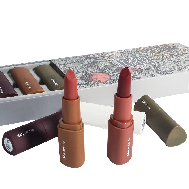 【1套5支】网红爆款绒情慕斯口红礼盒装持久保湿不脱色雾面丝绒唇釉膏5支装