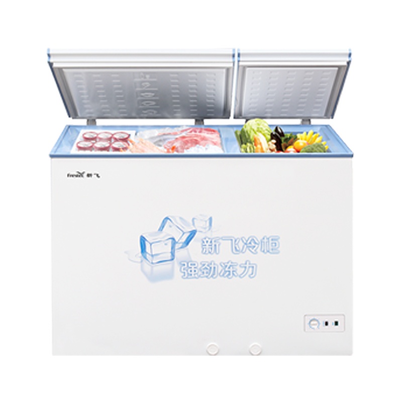 新飞(FRESTEC) BCD-208冰柜家用节能一级能效大容量商用双温冷柜冷藏冷冻柜