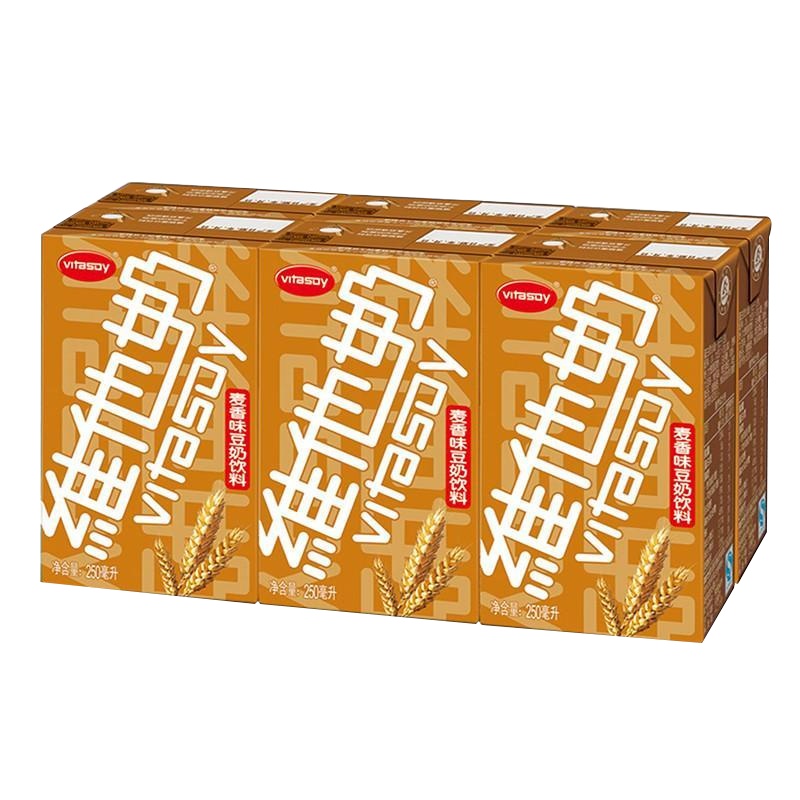 维他奶麦香味豆奶饮料250ML*6 新一佳正品保证带发票