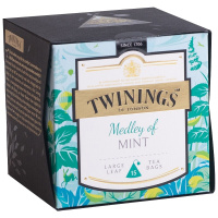 twinings川宁 英国进口缤纷薄荷叶茶15片茶包盒装 花草茶茶叶袋泡茶茶包 英式风味 30g