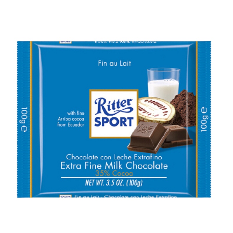 RitterSport/瑞特斯波德巧克力组合100g*4
