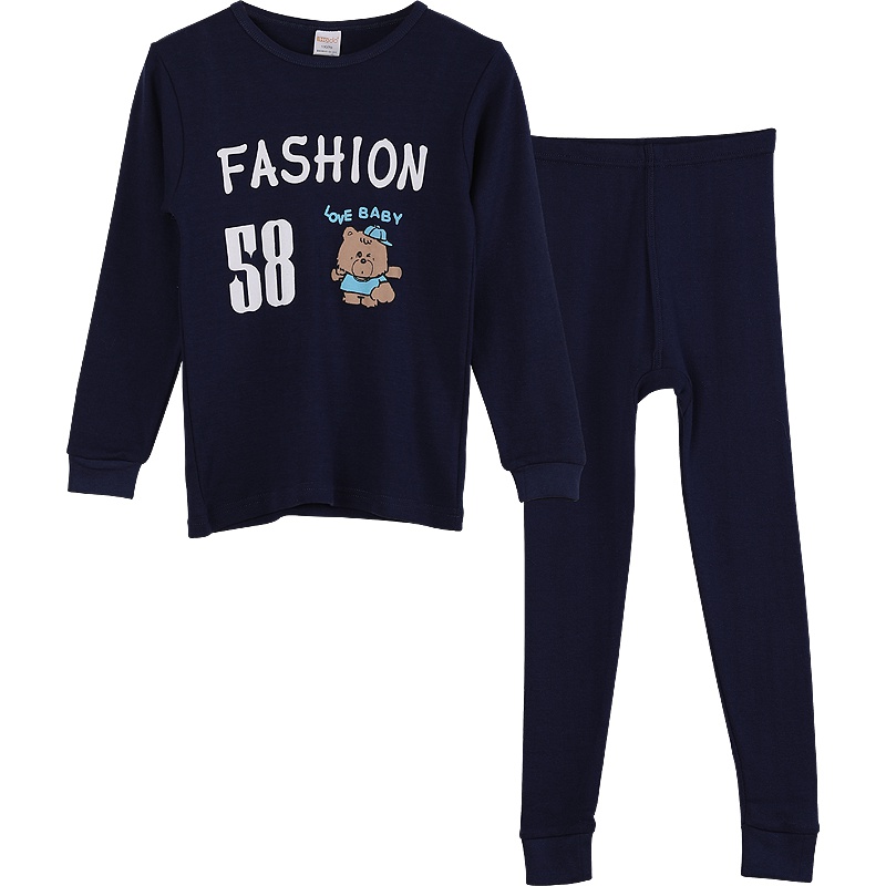 红豆居家2019新款男童纯棉内衣秋衣秋裤套装全棉保暖内衣卡通家居服睡衣