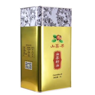 山茶果山茶油 油茶籽油 一级压榨 月子油 儿童食用油 孕妇油 马口铁罐装5L