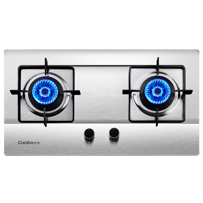 康宝 Canbo 燃气灶具 双灶嵌入式灶 4.2KW 家用煤气不锈钢 液化气 JZY-2QS511