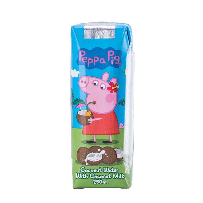 小猪佩奇PeppaPig印度尼西亚原装进口纯椰水250ml/瓶