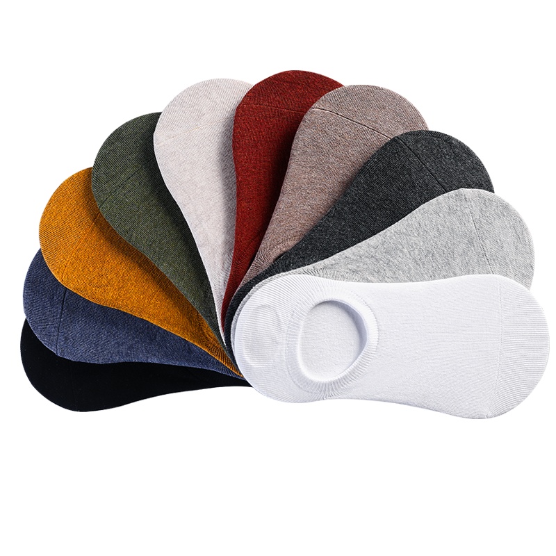 蓓乐妃夏季袜子男船袜棉吸汗网眼透气薄款低帮浅口短袜隐形男士硅胶防滑防脱防掉不掉跟运动休闲床袜全棉夏季情侣女袜百搭土