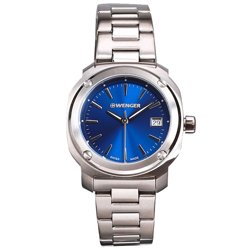威戈/WENGER 瑞士品牌石英表女钢带经典复古简约休闲商务防水女士手表 01.1121.103