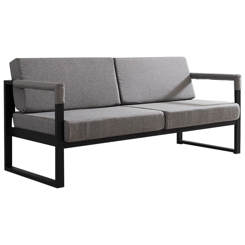 慧采云 办公家具办公沙发会客接待沙发皮扶手商务办公沙发单人位