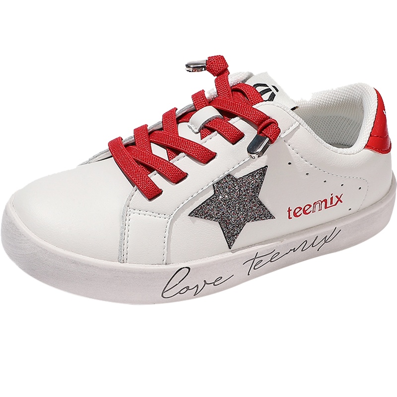 天美意(Teenmix)童鞋星星小脏鞋儿童板鞋2020秋季新品男女童防滑休闲鞋大童DX0558