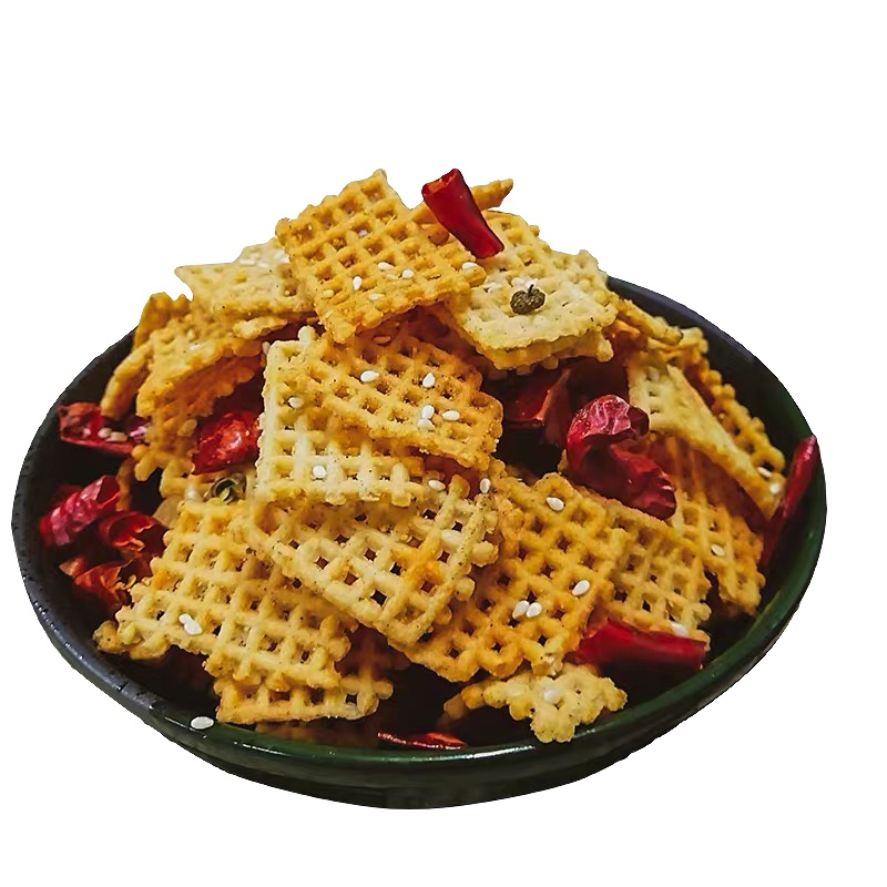 袁鲜小米锅巴麻辣香脆怀旧零食网红休闲成都特产手工小吃130g*6