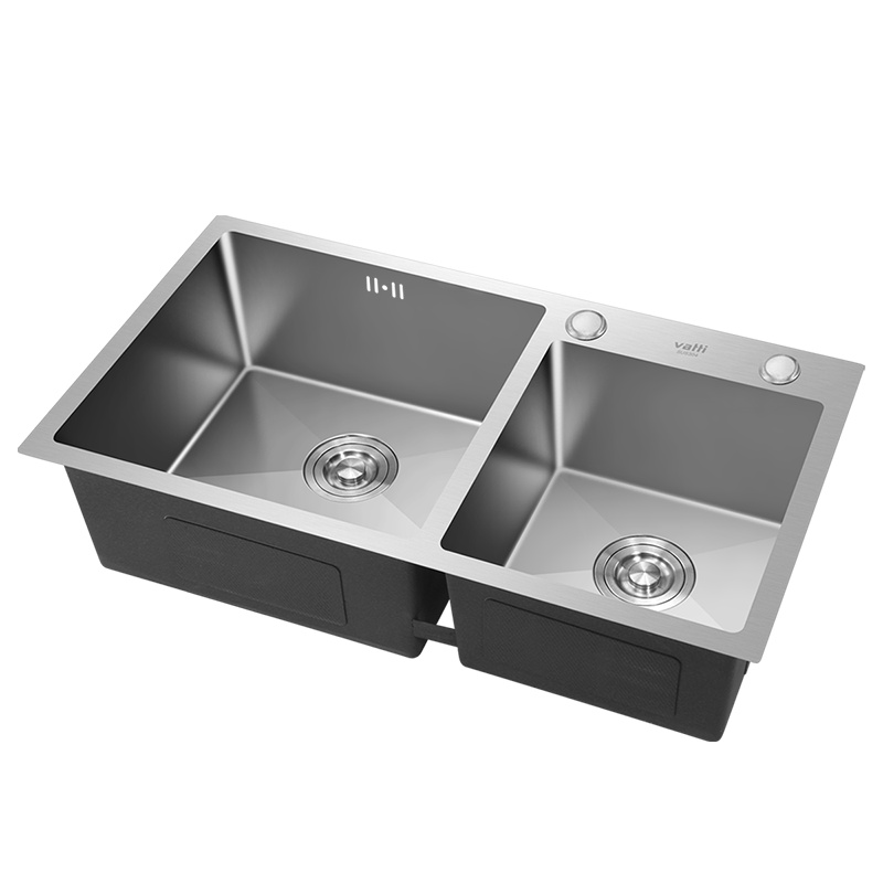 华帝(VATTI)304不锈钢手工加厚水槽洗碗池 大容量双槽洗菜盆