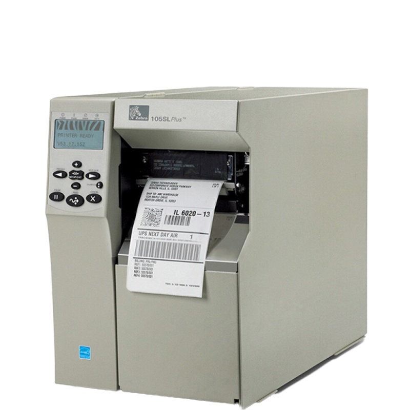 斑马105sl 吊牌金属标签条码打印机300dpi