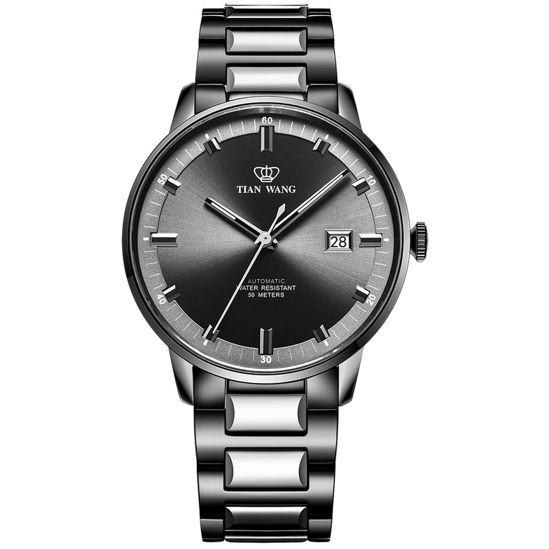 天王表手表 男士手表正品防水机械表山河系列时尚休闲男表51128