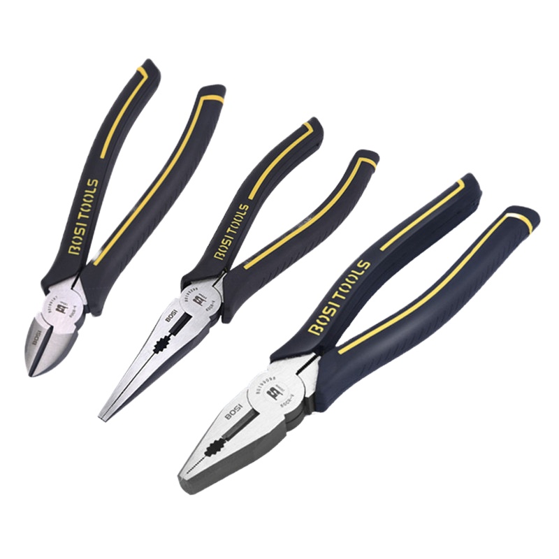 钳王系列钢丝钳电工钳子工具阿斯卡利斜口钳工业级尖嘴钳虎口老虎钳 8寸尖嘴钳(钳王)