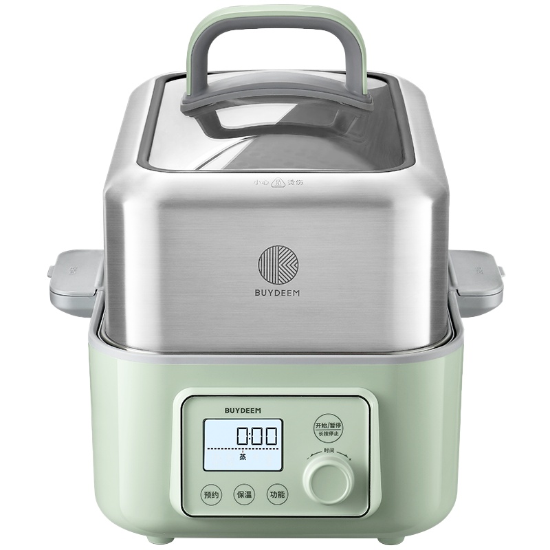 北鼎(Buydeem)电蒸锅多用途小型多功能蒸馒头海鲜隔水电炖锅玻璃预约自动断电G55A