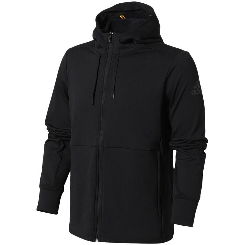 adidas阿迪达斯男子夹克外套训练休闲运动服BR8529 S 黑色BR8529