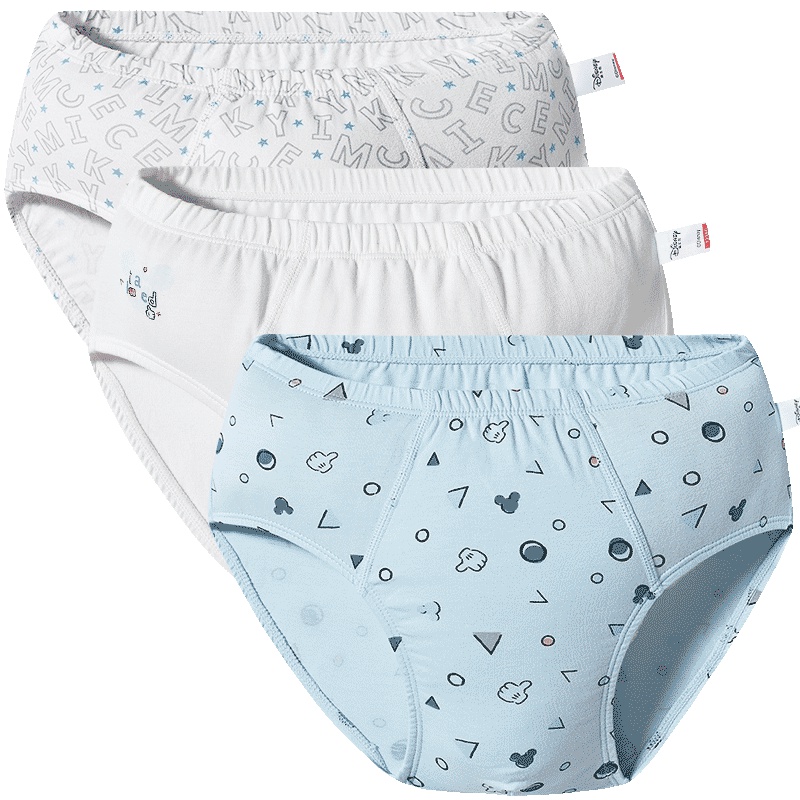 三枪迪士尼舒肤弹力棉男童三角裤(三枚装)