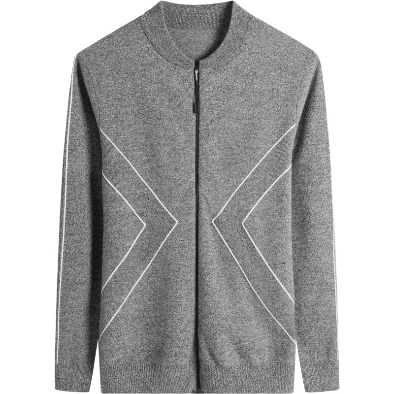 北极绒男士针织开衫2019春秋款上衣外套韩版毛衣打底衫青年针织衫男