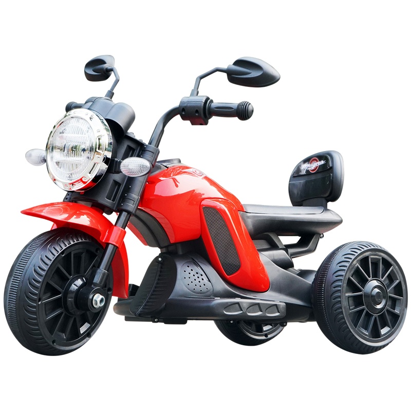 儿童电动摩托车充电三轮车小孩玩具车男孩宝宝电瓶车可坐人女孩