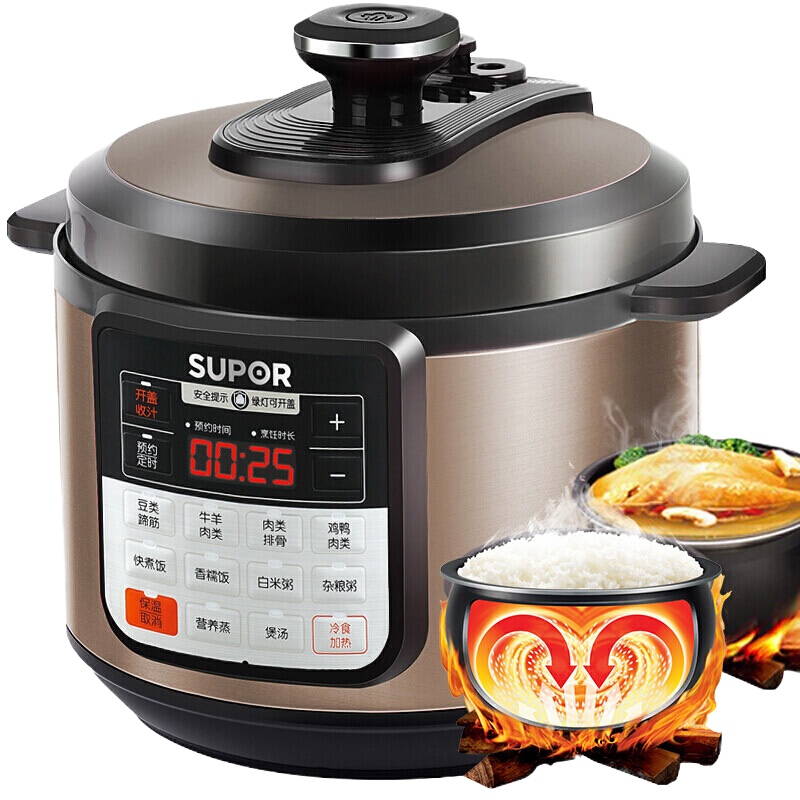 苏泊尔 电压力锅CYSB50YCW10D 型号 5L