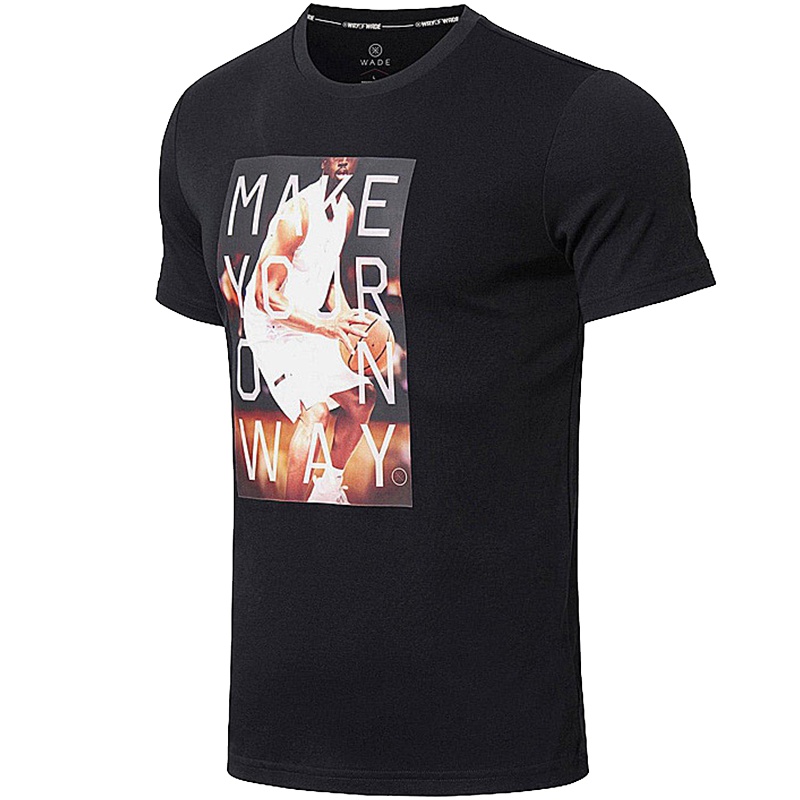 李宁男子夏季运动短袖T恤