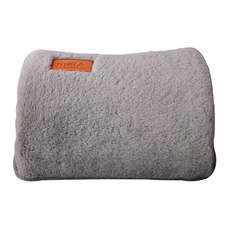 南极人热水袋注水充电式暖水袋防爆学生可爱热宝宝暖肚子暖腰暖腹暖身电暖手宝热宝 灰色[一体式 双插手]