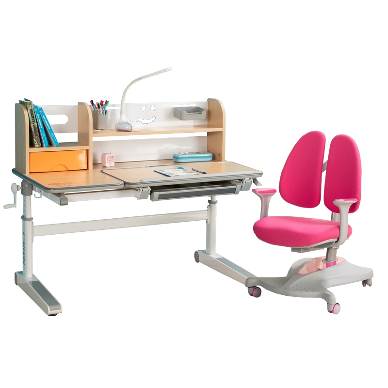 爱学习儿童书桌学习桌学生写字桌椅套装家用升降M120线下同款