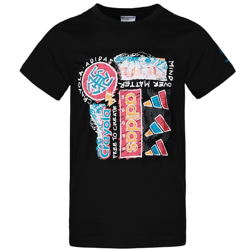 阿迪达斯 Crayola联名男装篮球运动短袖T恤GN3681