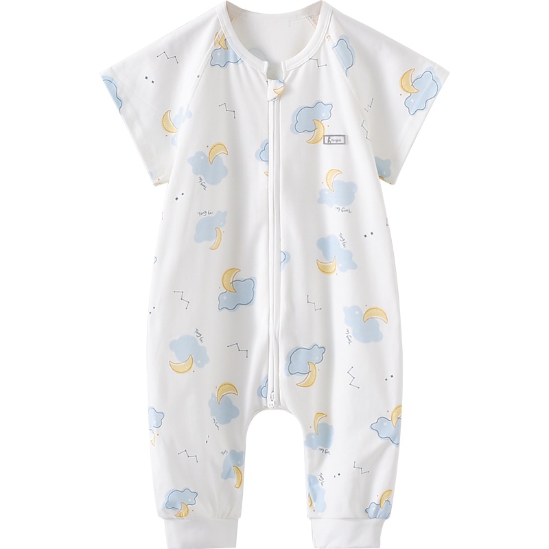 童泰夏季婴幼儿男女宝宝衣服纯棉宝宝防踢被分腿拉链睡袋