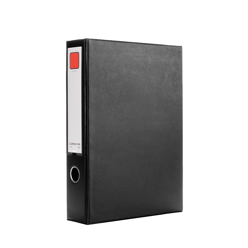 齐心(Comix)A1236磁扣式塑料档案盒 5册 5.5cm 带压纸夹 A4文件资料盒记账凭证盒 会计收纳盒办公用品
