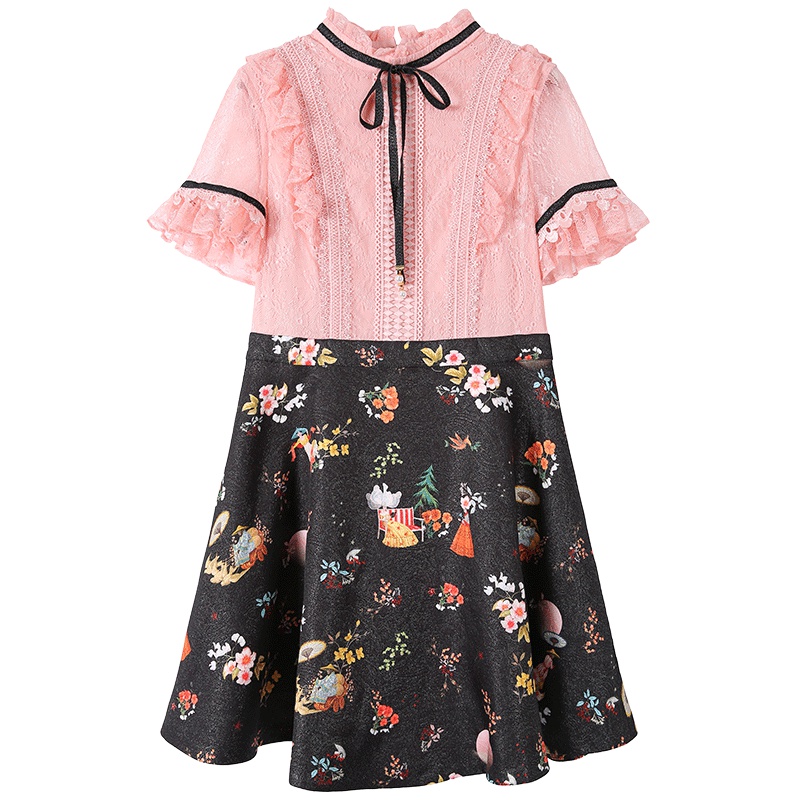 商场直/马克华菲女装很仙的法国小众女装夏季2019新款衬衫连衣裙