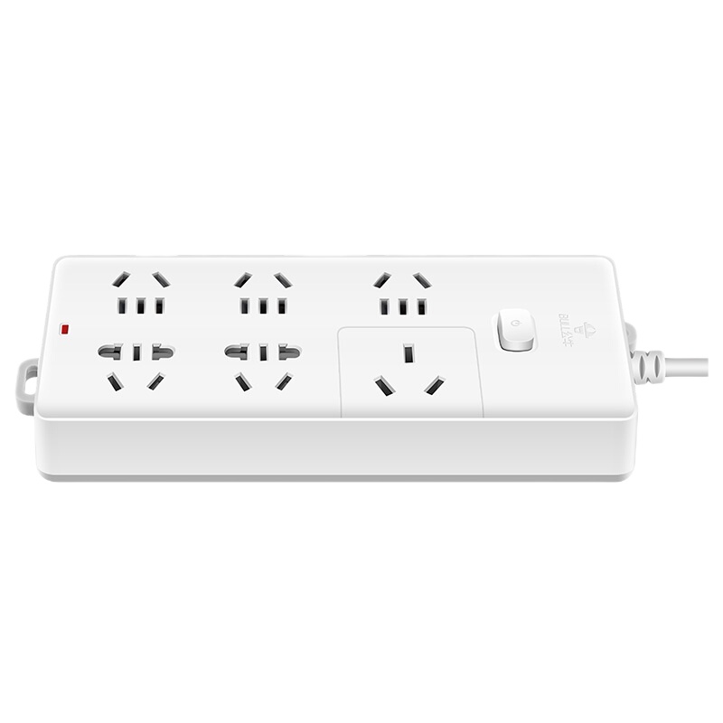 公牛16a空调专用插座16安转10a大功率插排大三孔插线板延长线 6插位3米 B15D(默认插头为16A大插头)