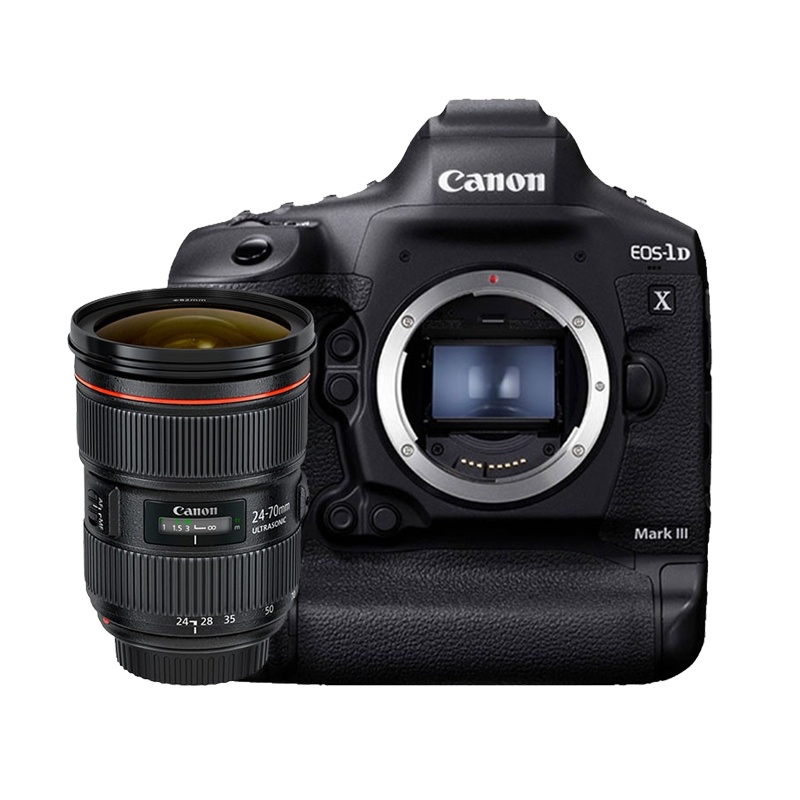佳能(Canon)EOS-1D X Mark III 1DX3全画幅单反相机 24-70 2.8L II USM镜头套装