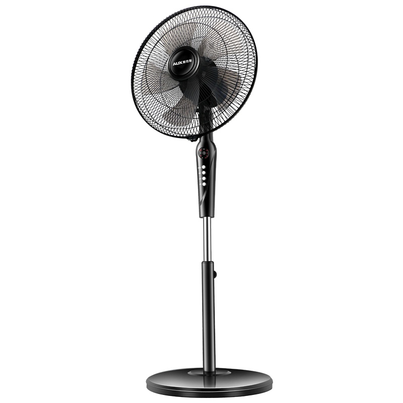 奥克斯落地扇家用立式风扇宿舍定时摇头电扇大风量工业电风扇 遥控款3.5米延长线