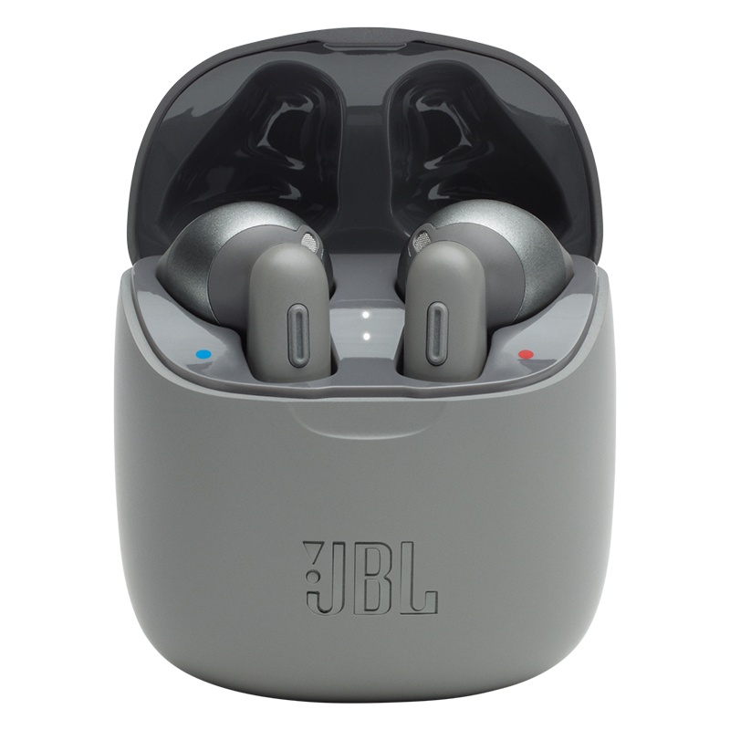 【贾乃亮推荐】JBL T225TWS 真无线蓝牙耳机 通话降噪手机音乐半入耳式耳机 双耳立体声苹果华为耳机 青瓷灰