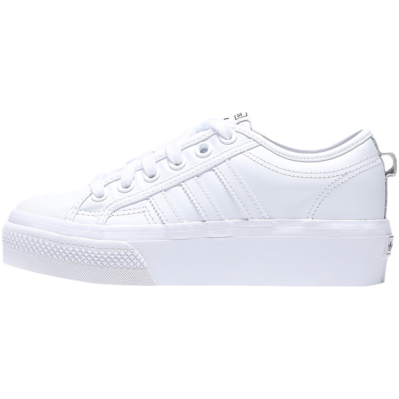 阿迪达斯三叶草女鞋板鞋NIZZA经典厚底运动休闲鞋FW0265