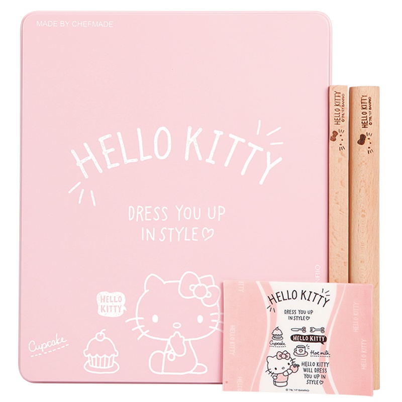 学厨 烘焙工具 蛋糕模具 HELLO KITTY(凯蒂猫)正版授权牛轧糖不粘烤盘四件套 厨房工具KT7017