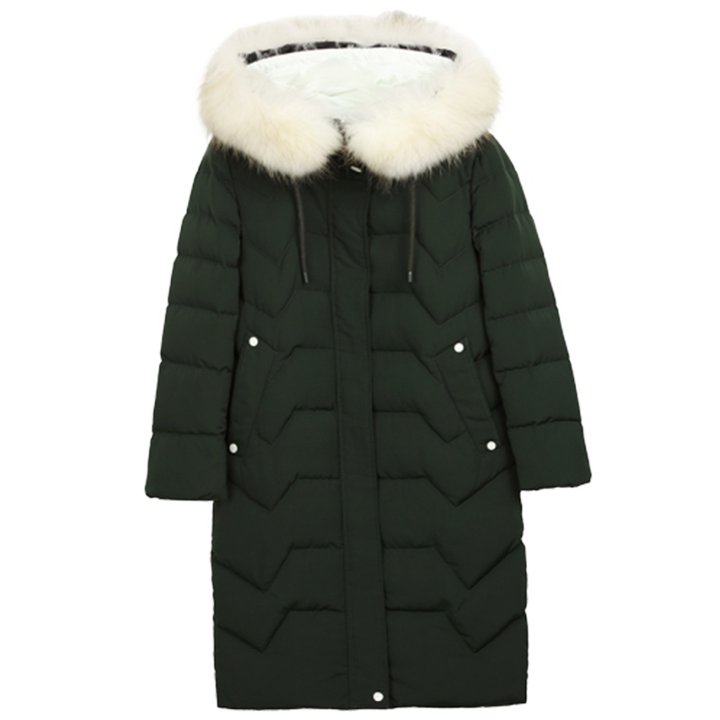 【专柜同款】上新拉夏贝尔candie’s冬季新款韩版过膝显瘦中长面包羽绒服女30084129_704